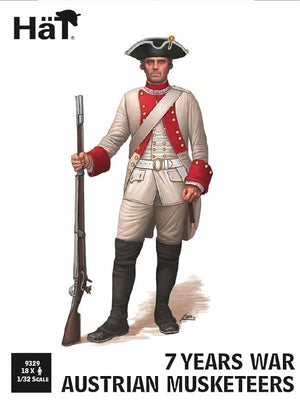 Chapeau 9329 Mousquetaires autrichiens de la guerre de Sept Ans, échelle 1/32