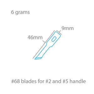 Lames de pochoir Modelcraft PKN2768 n° 68 x 5 pour manches n° 2 ou n° 5 – Bild 2