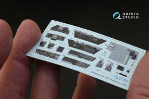 Intérieur imprimé en 3D et coloré sur papier décalcomanie Quinta Studio QD48049 F/A-18E (pour maquette Hasegawa) 1/48 – imagen 2