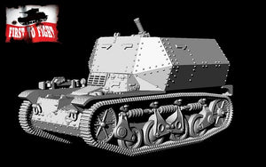 First To Fight PL124 - Niemiecki moździerz 8 cm na lekkim czołgu rozpoznawczym AMR 35(f) 1/72