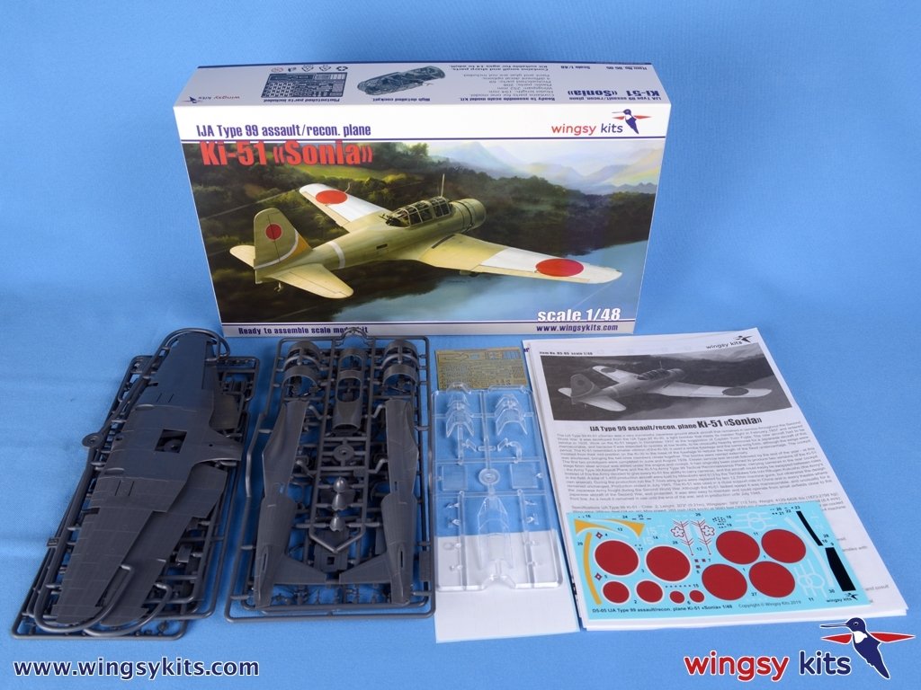 Maquette Wingsy D5-05 Avion d&amp;#39;assaut/reconnaissance IJA Type 99 Ki-51 « Sonia » 1/48  – Bild 2