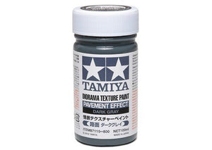 Peinture texturée pour diorama Tamiya 87115 (effet pavé, gris foncé)