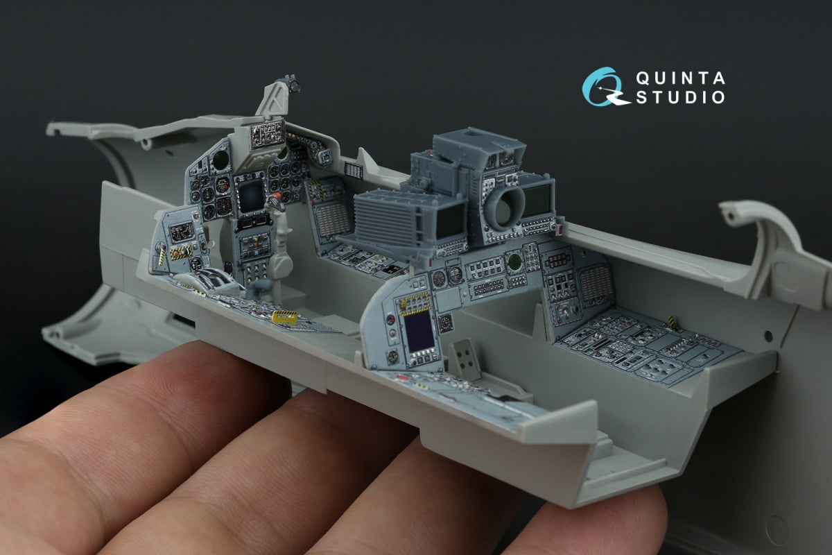 Intérieur imprimé en 3D et coloré sur papier décalcomanie (Italeri) de Quinta Studio QD+32232 Tornado ECR (avec pièces en résine imprimées en 3D) à l&amp;#39;échelle 1/32 – image 12