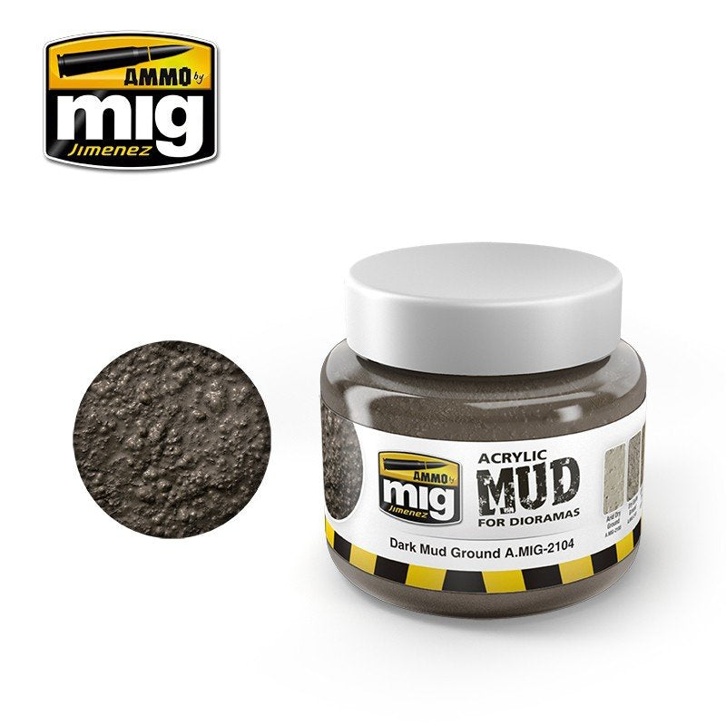 Munitions Mig Jimenez 2104 DARK MUD GROUND 250 ml 