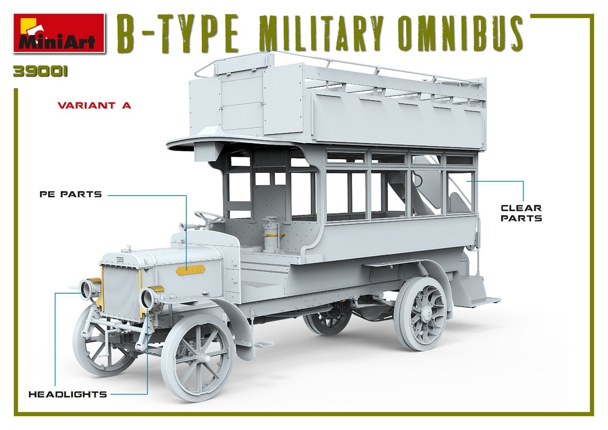 MiniArt 39001 B-TYPE MILITARY OMNIBUS 1/35 – zdjęcie 2