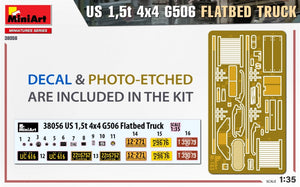 MiniArt 38056 Camion plateau 4x4 G506 US 1,5 t à l&amp;#39;échelle 1/35 – immagine 2
