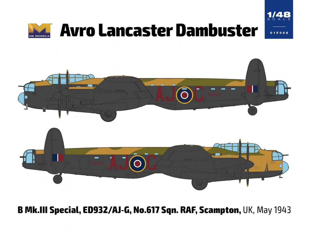 Maquette HK Models 01F006 Avro Lancaster « Dambuster » 1/48  – Bild 4