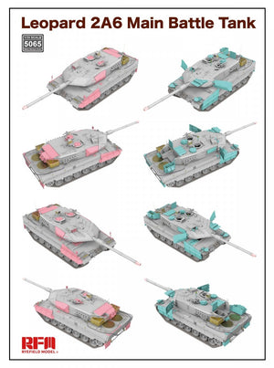 Maquette Rye Field 5065, char de combat principal Leopard 2A6, échelle 1/35 – imagen 3