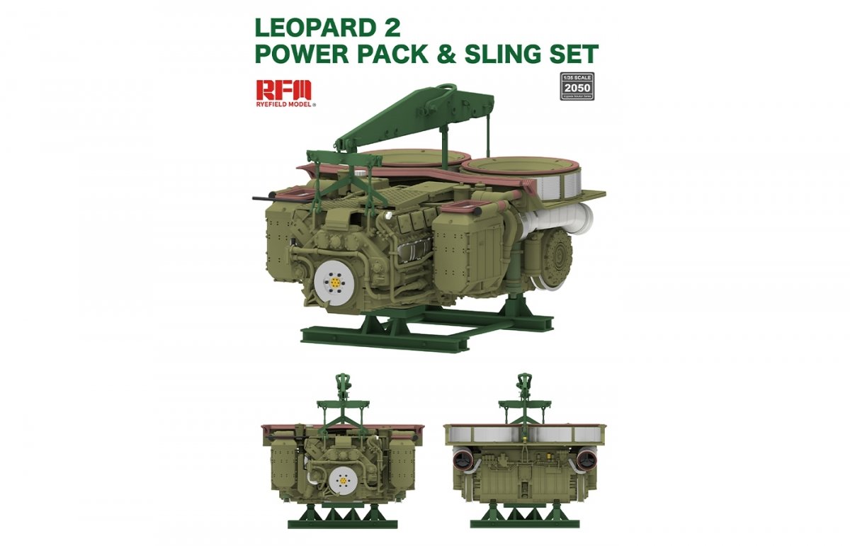 Rye Field Modèle 2050 Leopard 2 Powerpack et ensemble de sangle 1/35