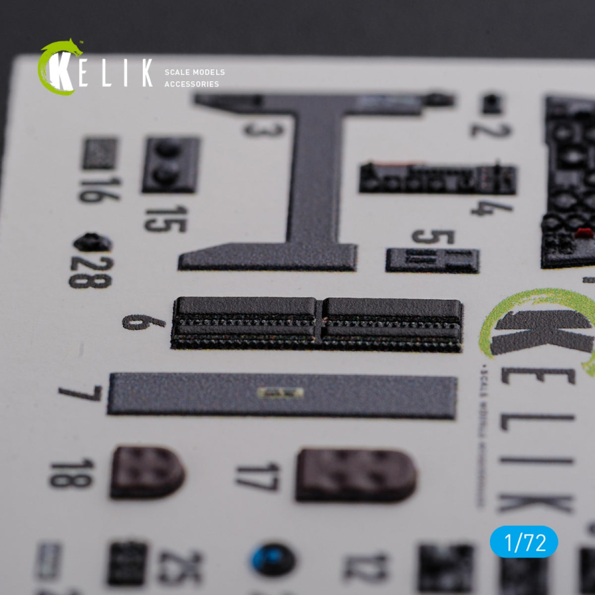 Décalcomanies 3D intérieures KELIK K72104 HE-219 UHU pour maquette Dragon au 1/72 – image 7