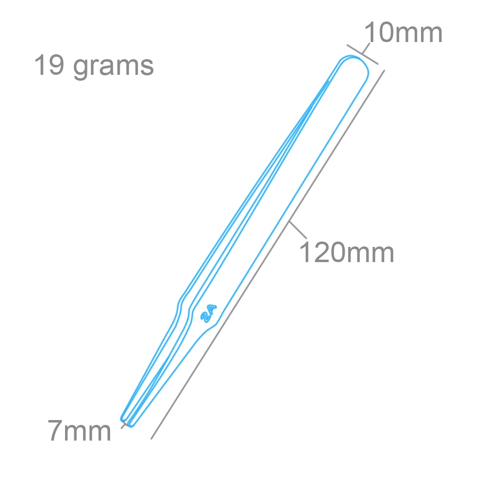 Pince à épiler plate arrondie en acier inoxydable Modelcraft PTW2185-2A (120 mm) – imagen 2