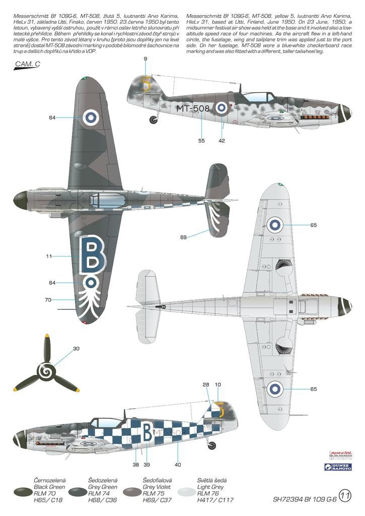 Special Hobby 72394 Messerschmitt BF-109G-6 « Mersu au-dessus de la Finlande » 1/72  – immagine 6