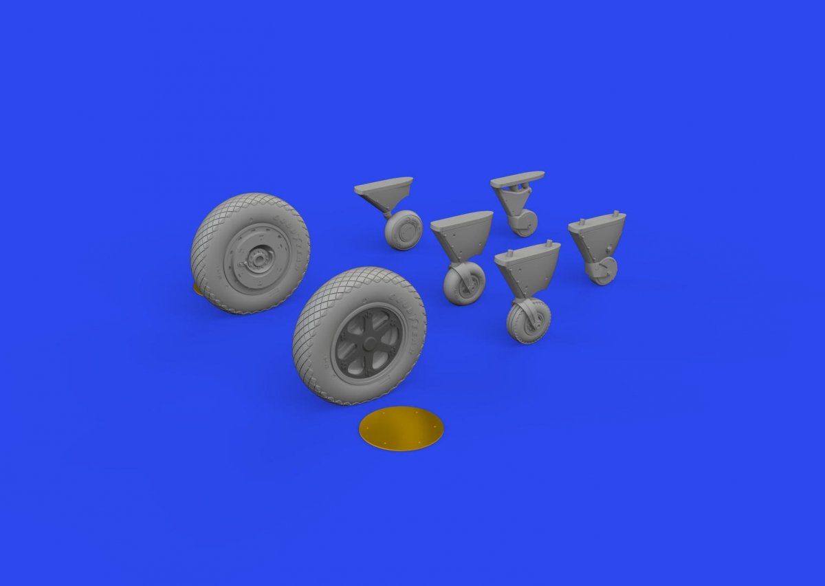 Roues Eduard 648887 FM-2 EDUARD 1/48