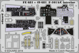 Intérieur Eduard FE681 F-101A/C SA KITTY HAWK 1/48