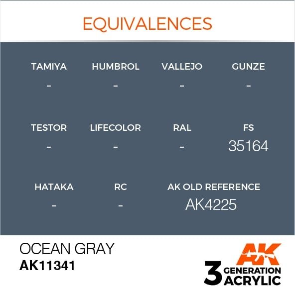 AKInteractive AK11341 Gris Océan (FS35164) 17 ml – immagine 3