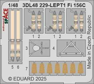 Eduard 3DL48229 Fi 156C SPACE TAMIYA 1/48 – Bild 3