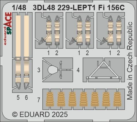 Eduard 3DL48229 Fi 156C SPACE TAMIYA 1/48 – Bild 3