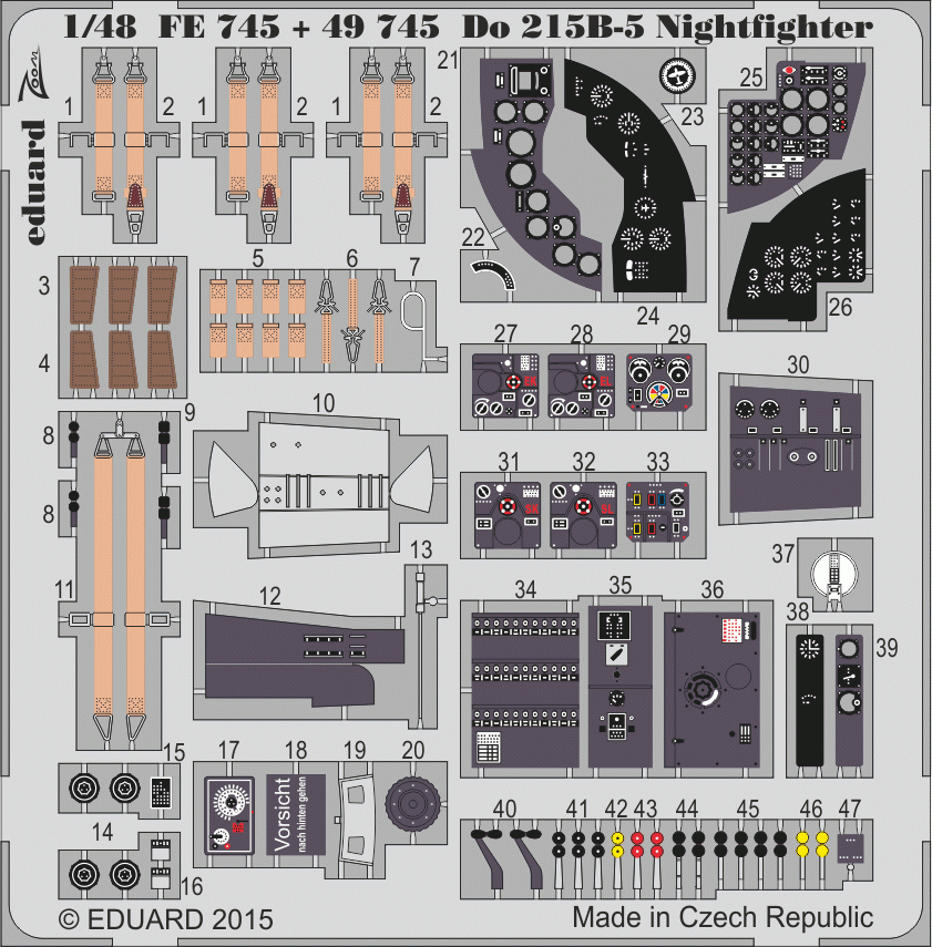 Eduard FE745 Do 215B-5 Chasseur de nuit ICM 1/48 