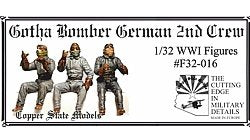 Maquette Copper State Models F32-016 bombardier allemand, deuxième équipage, échelle 1/32
