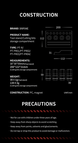 Support de rangement d&amp;#39;outils DSPIAE PT-R – image 3