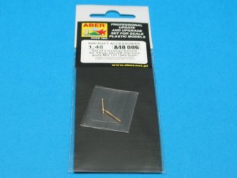 Aber A48 006 Jeu de 2 canons pour mitrailleuses d&amp;#39;avion allemandes de 13 mm MG 131 (type moyen) (1/48) – immagine 4