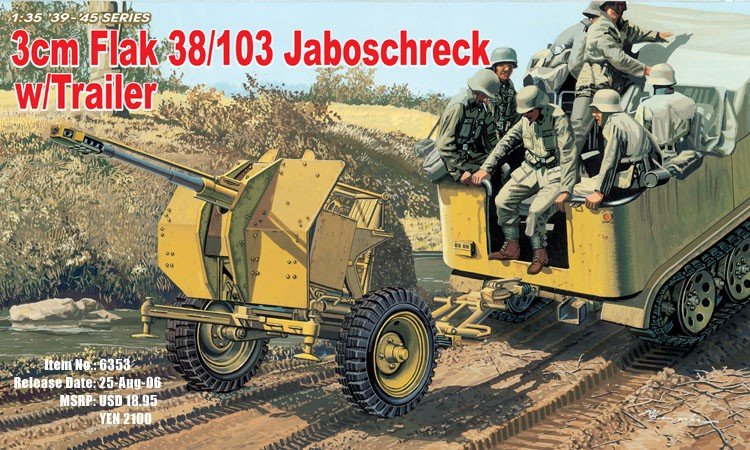 Dragon 6353 3cm Flak 38/103 Jaboschreck avec remorque (1/35)