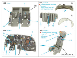 Quinta Studio QD72142 A-6A Intruder Intérieur coloré imprimé en 3D sur papier décalcomanie (Trumpeter) 1/72 – image 2
