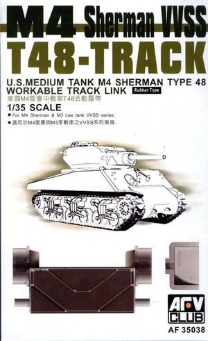 AFV Club 35038 Chenilles fonctionnelles T-48 pour M4 Sherman VVSS, M3 Lee 1/35