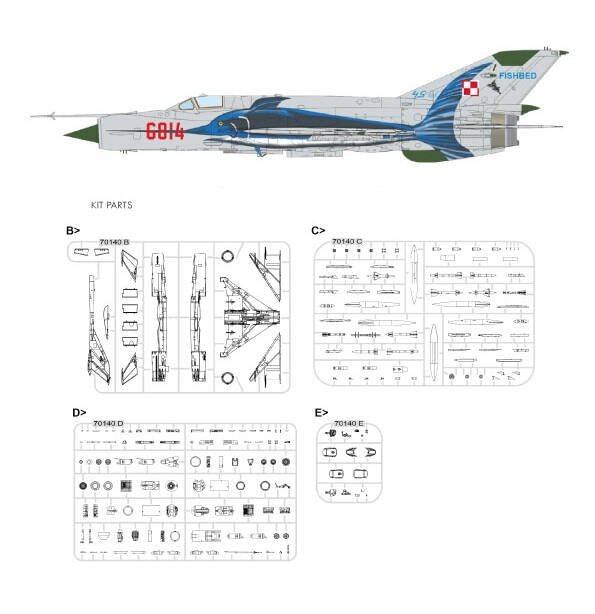 Eduard 7458 MiG-21MF Fighter Bomber Weekend édition 1/72 – image 2