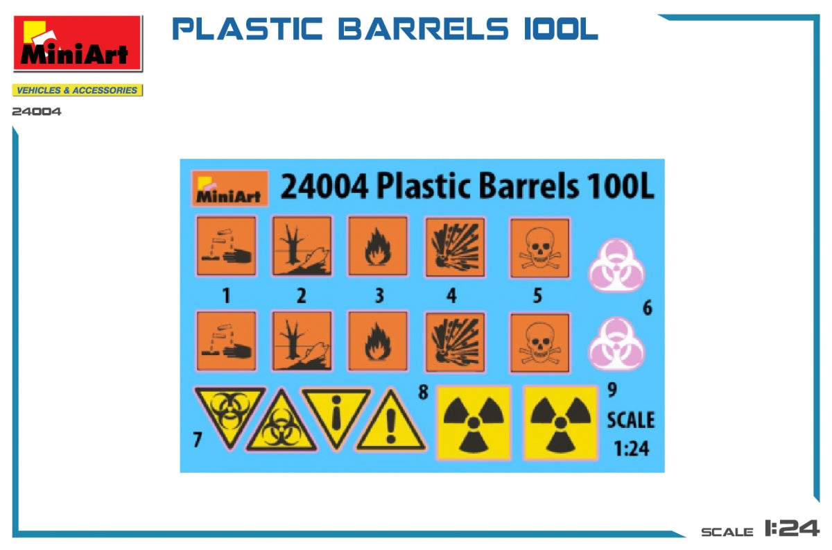 MiniArt 24004 FÛTS EN PLASTIQUE 100L 1/24 – imagen 2