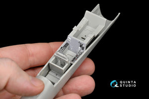 Intérieur imprimé en 3D et coloré sur papier décalcomanie Quinta Studio QD48049 F/A-18E (pour maquette Hasegawa) 1/48 – imagen 9