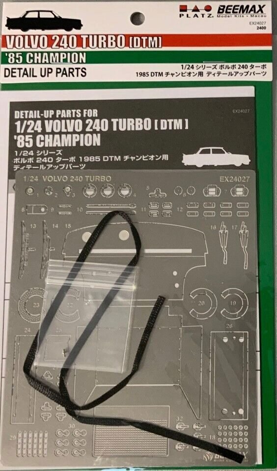 Beemax E24027 Volvo 240 Turbo [DTM] '85 Champion - Pièces de détail 1/24