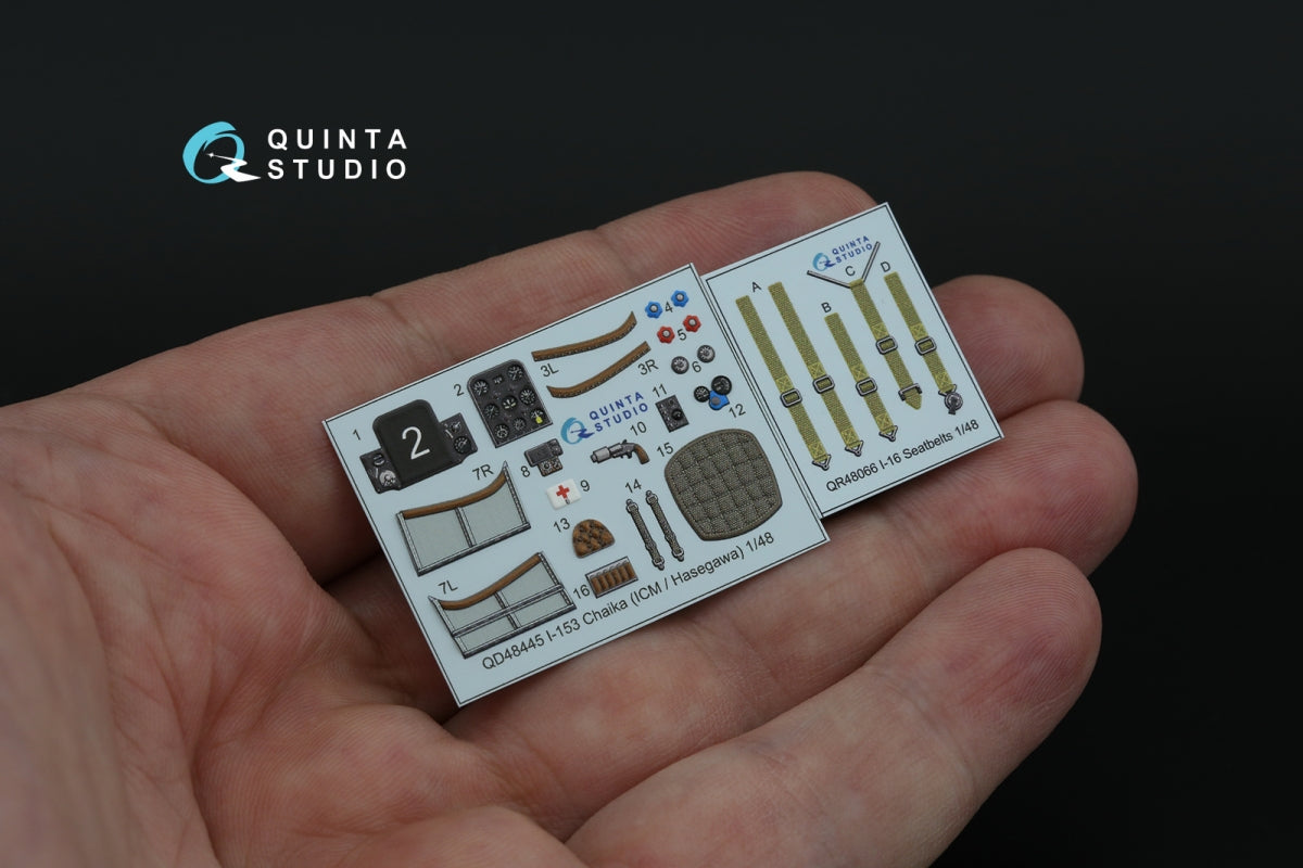Quinta Studio QD48445 I-153 3D-Printed coloured Interior on decal paper (ICM/Hasegawa) 1/48 – zdjęcie 3