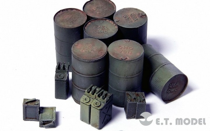 Fût à pétrole allié modèle ETJ72-012 de la Seconde Guerre mondiale – image 2