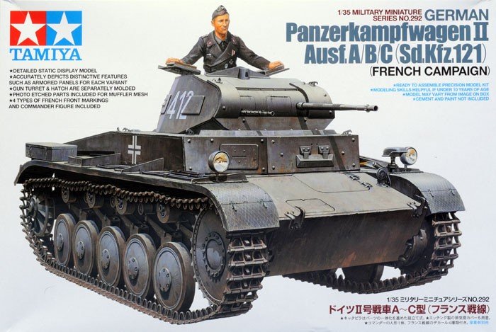 Tamiya 35292 Panzerkampfwagen II Ausf.A/B/C allemand (1/35)
