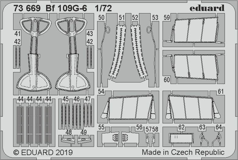 Eduard 73669 Bf 109G-6 1/72 TAMIYA