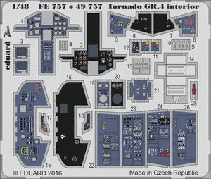 Intérieur du Tornado GR.4 Eduard FE757 REVELL 1/48