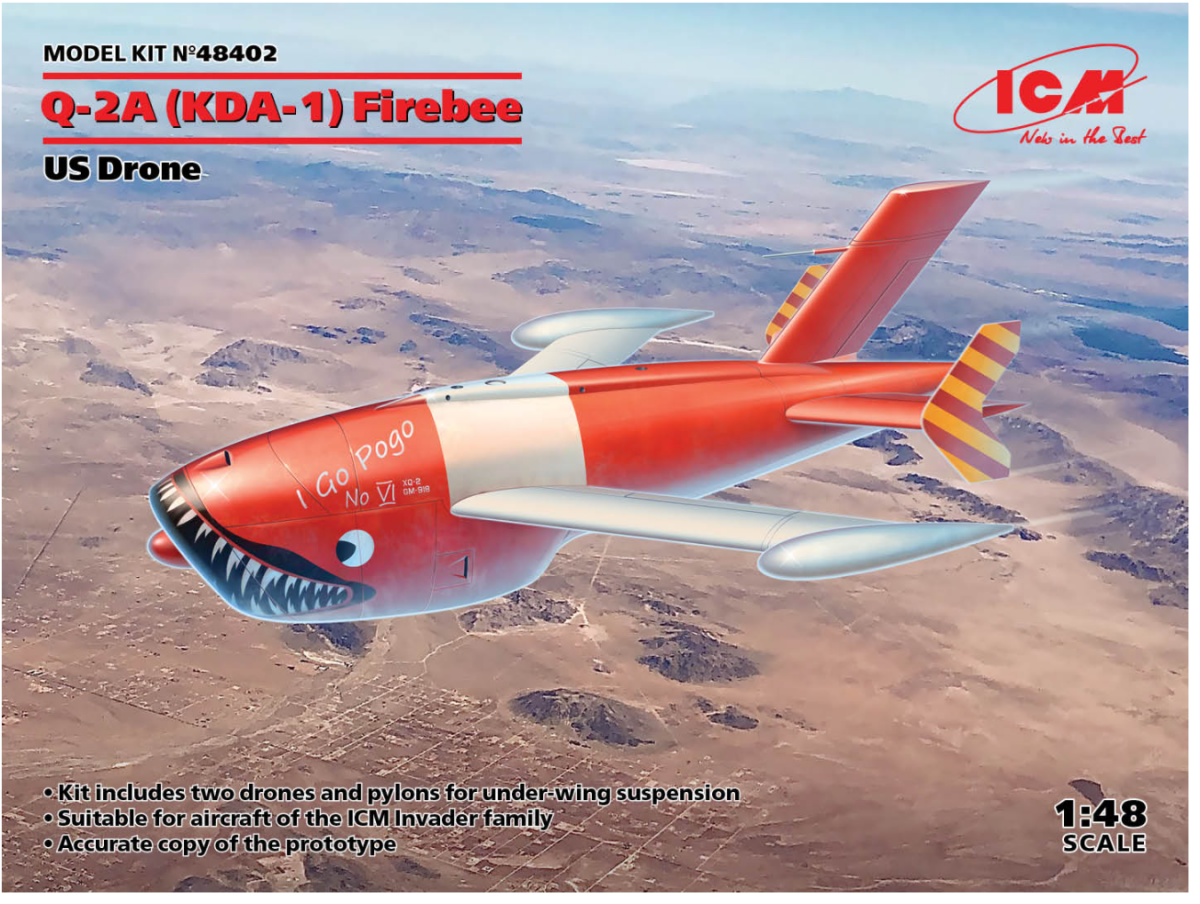 ICM 48402 Q-2A (KDA-1) Firebee, drone américain 1/48