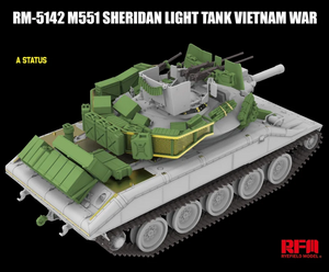 Rye Field Maquette 5142 M551 Char léger Sheridan Guerre du Vietnam 1/35 – Bild 4