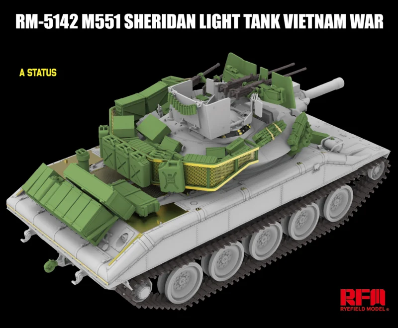 Rye Field Maquette 5142 M551 Char léger Sheridan Guerre du Vietnam 1/35 – Bild 4