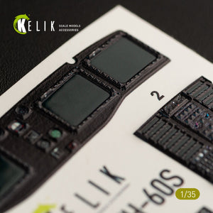KELIK K35011 MH-60S KNIGHT HAWK - Décalcomanies 3D pour intérieur de la maquette KITTY HAWK au 1/35 – image 10