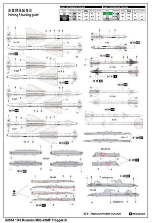Trumpeter 02854 MIG-23MF Flogger-B 1/48 – imagen 17