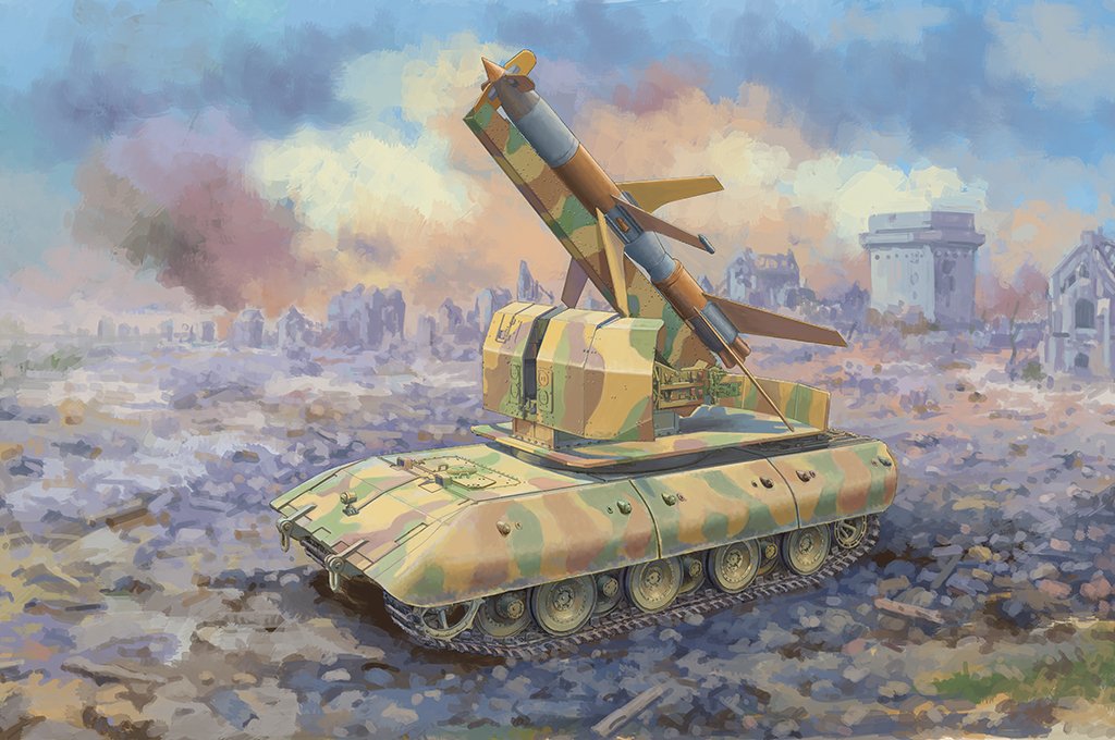 Trumpeter 09586 E-100 Flakpanzer avec Flakrakete Rheintocher I 1/35