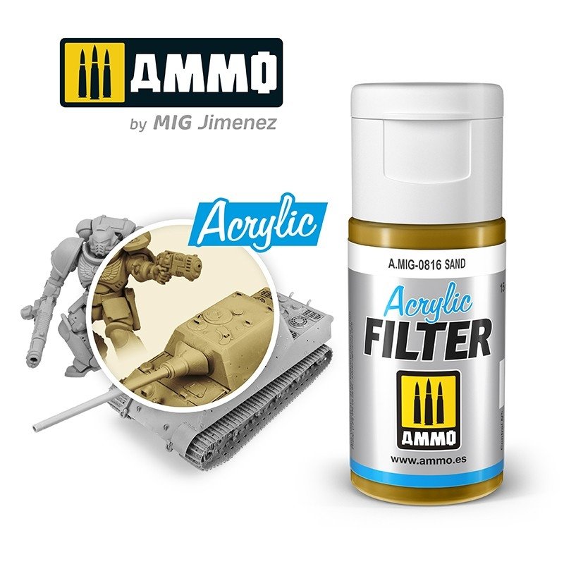 Filtre acrylique Ammo of Mig 0816 Sable 15 ml 