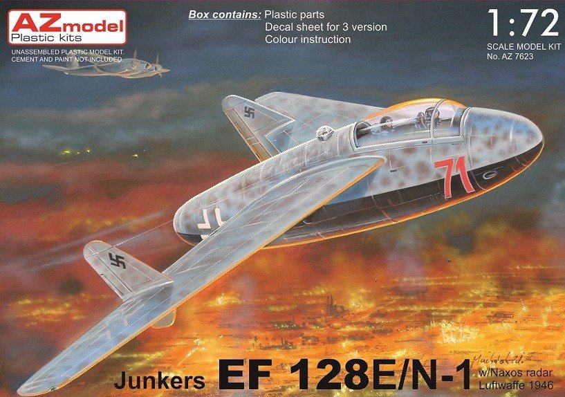 AZ Modèle AZ7623 Junkers EF 128E/N-1 avec radar Naxos 1/72