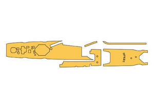 Hasegawa QG71 (72171) Feuille de masquage en linoléum pour destructeur Asashio 1/700 – image 2