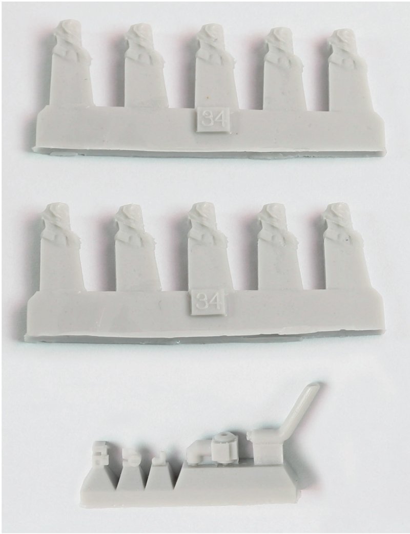 Pontos 35024FB USS BB-35 Texas 1945 Ensemble de détails (20B Deck Blue Decl) (1/350) – image 10