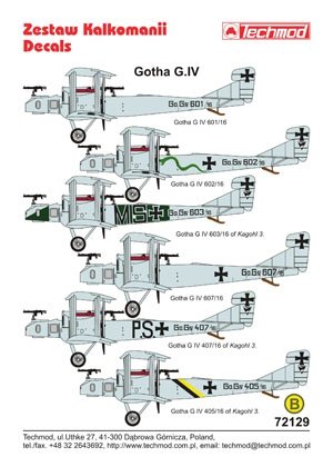 Techmod 72129 - Gotha G.IV 1/72 – image 2