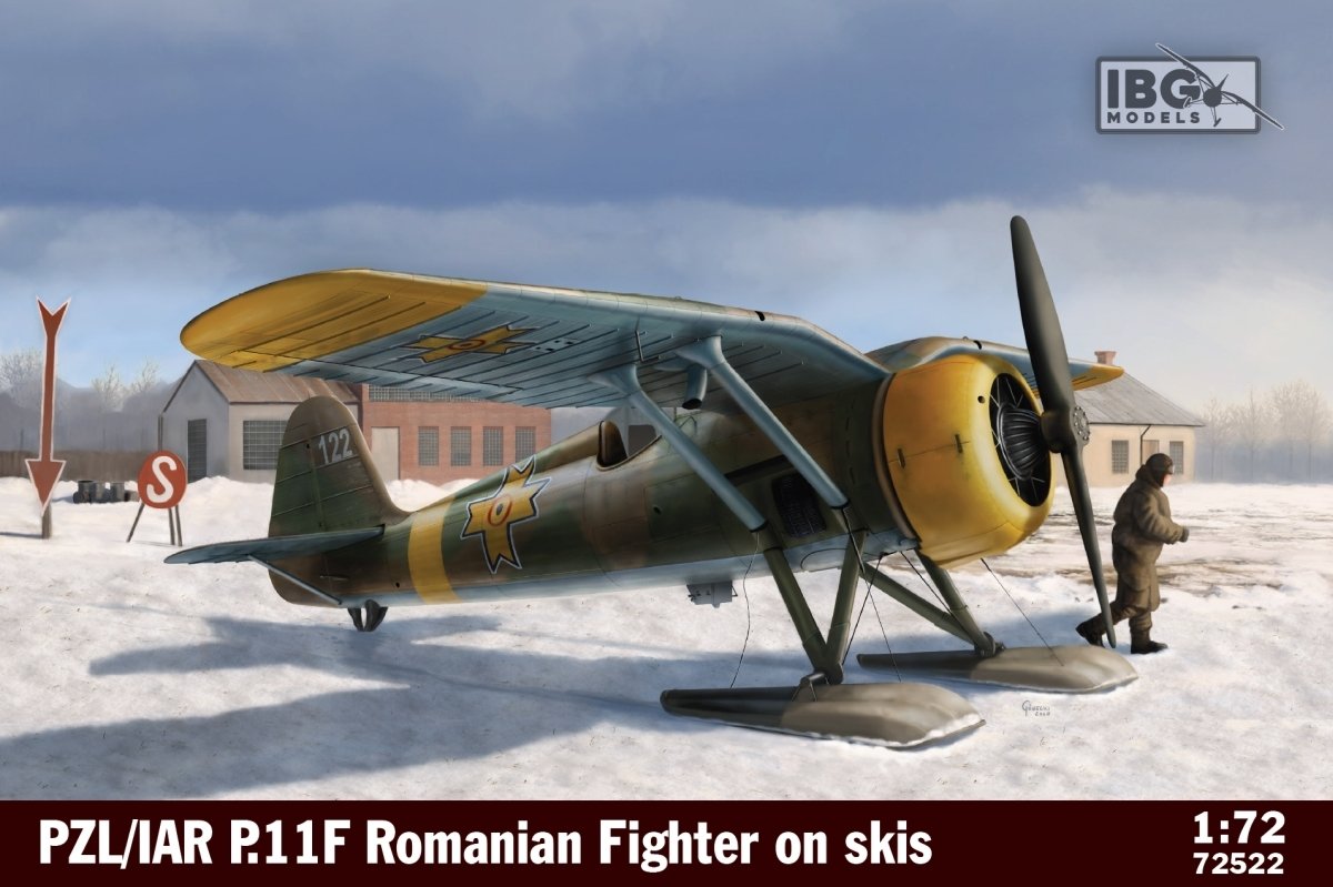 IBG 72522 PZL/IAR P.11F Chasseur roumain sur skis 1/72 