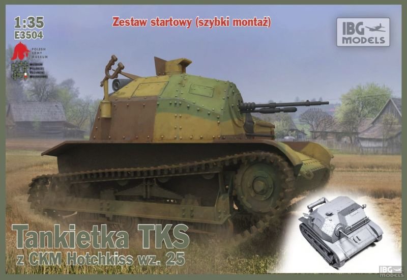 IBG E3504 TKS tankette avec CMK Hotchkiss wz.25 (1/35)